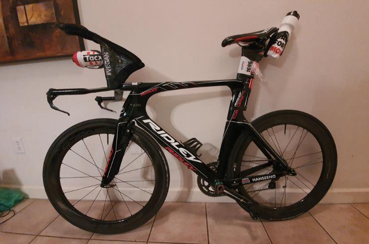 adam hansen ridley tt bike with handmade bars - via adam hansen on twitter