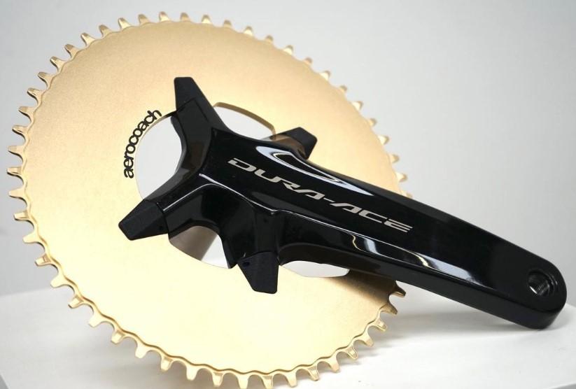 Aerocoach 1x gold road chainring