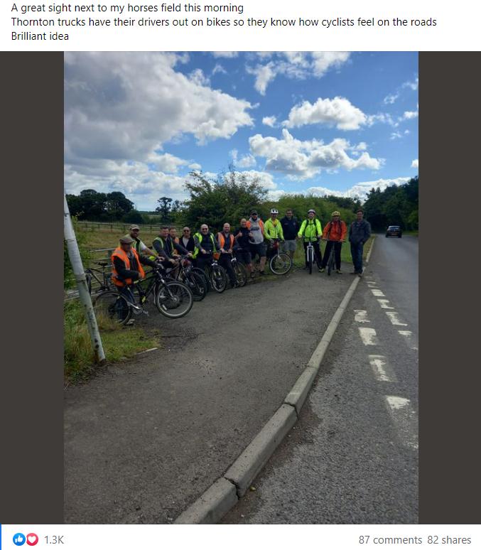 Ashington lorry drivers (via Pass Wide and Slow Facebook group)