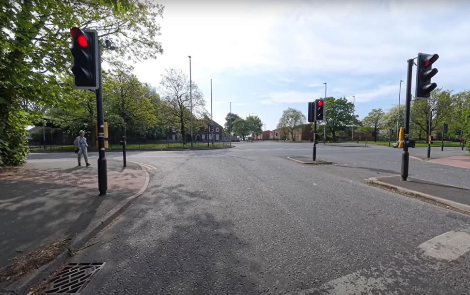 Ashley Neal stopped at traffic lights