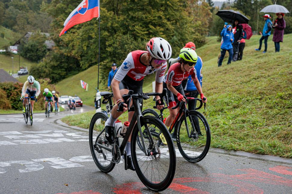 Muriel Furrer, 2024 world junior road race championships (Alex Whitehead/SWpix.com)