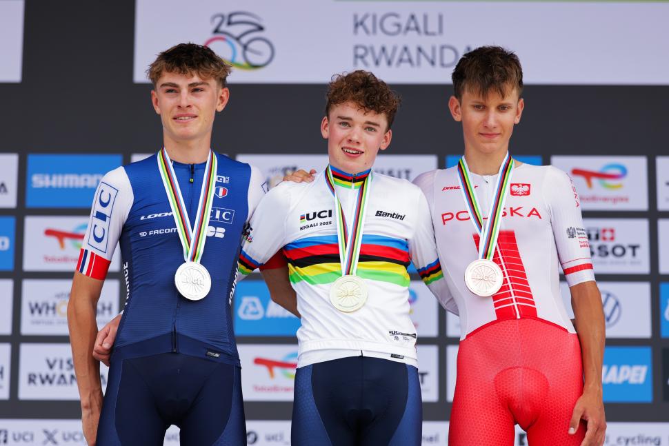 Blanc Hudson Jackowiak junior worlds podium