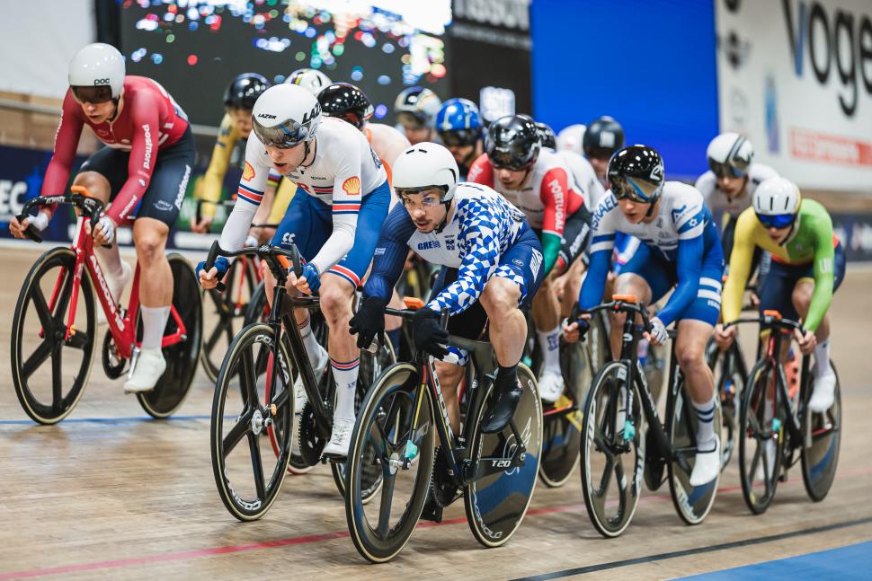 Fred Wright, 2023 European Track Championships, Elimination Race (Alex Whitehead/SWpix.com)