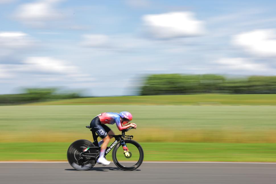 Lizzie Holden wins the 2023 British elite women&rsquo;s time trial 