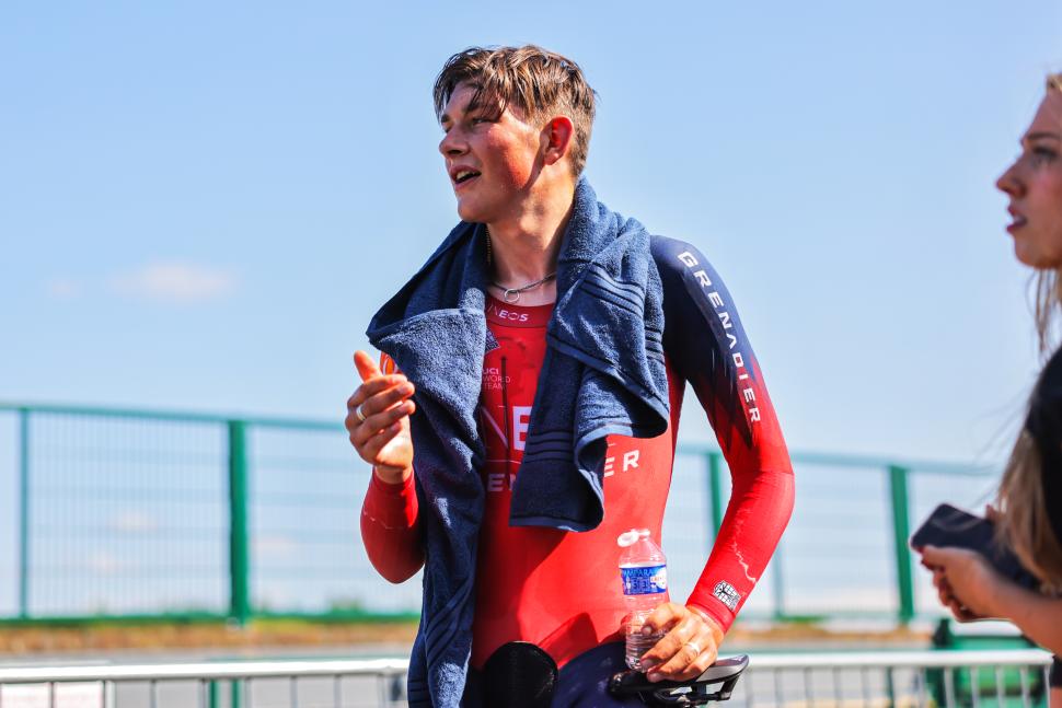 Josh Tarling wins 2023 British national time trial championships (Alex Whitehead/SWpix.com)