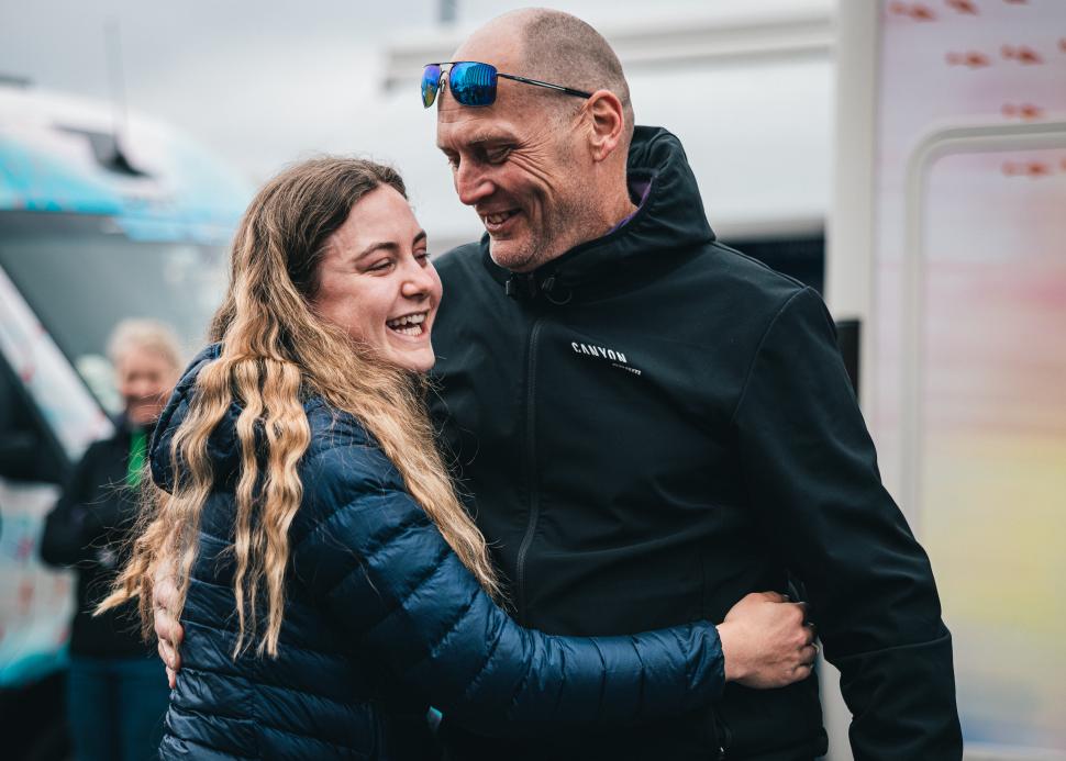 Zoe and Magnus B&auml;ckstedt, 2023 Paris-Roubaix (Alex Whitehead/SWpix.com)