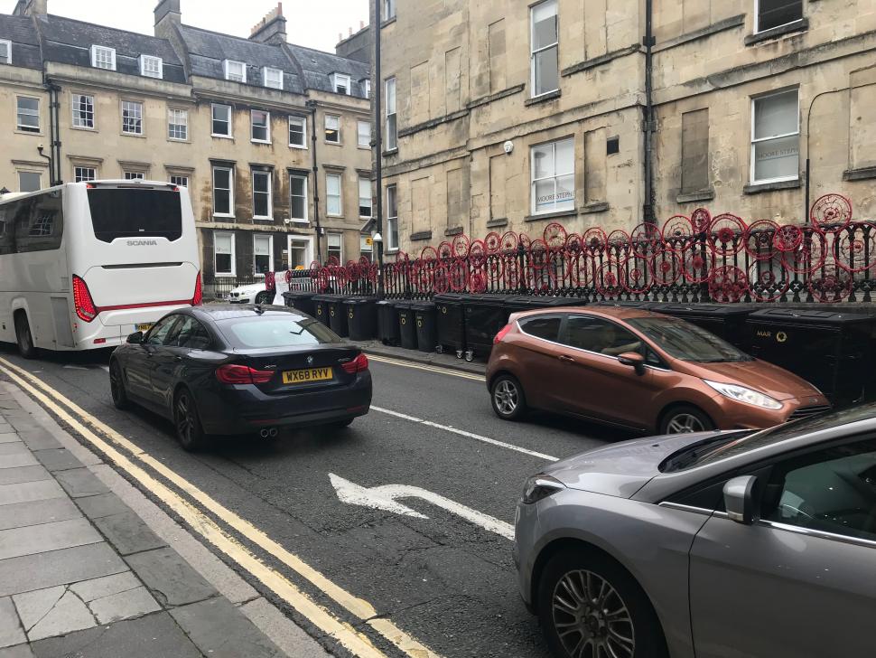 Bath George Street bike pollution demo 4.JPG