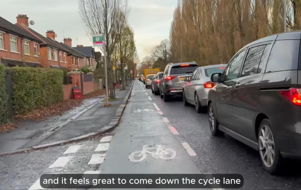 Belfast cycle lane (Department for Infrastructure) 2