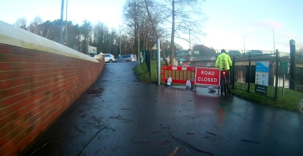 Belfast cycle lane diversion (Matthew Murnin)