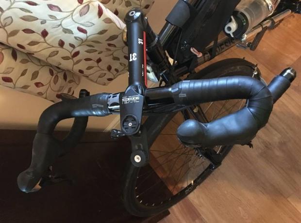 Bike damaged after motorist cuts corner straight into cyclist (credit - CPS)