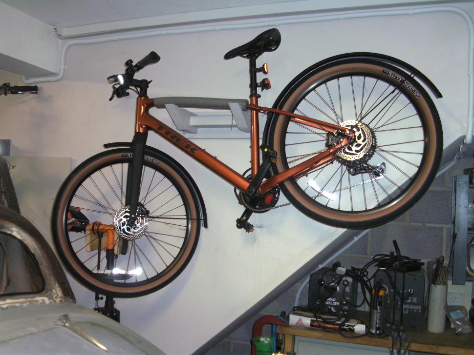 Steve Fox's homemade bike hangers