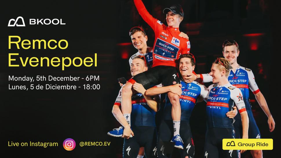 Remco Evenepoel (via Bkool)