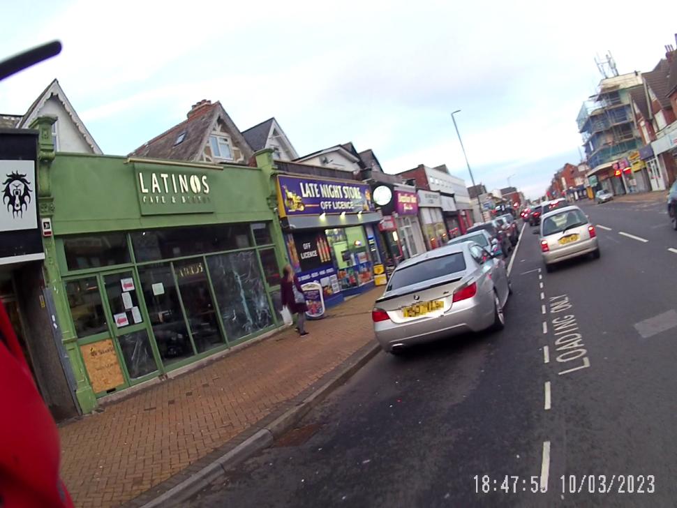 Boscombe cycle lane parkers (credit - Guy)