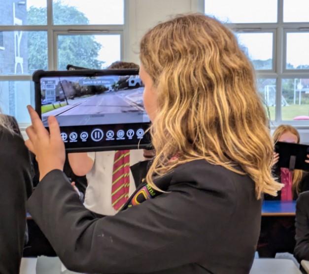 Bournemouth school pupils first in UK to trial Bikeability &ldquo;VR immersive cycle training&rdquo; (BCP Council)