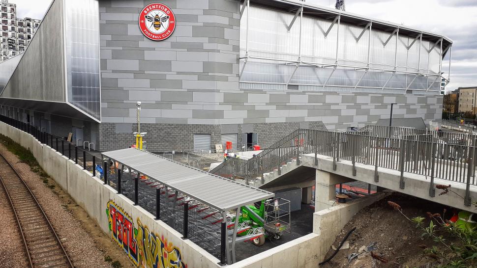 Brentford FC bike parking