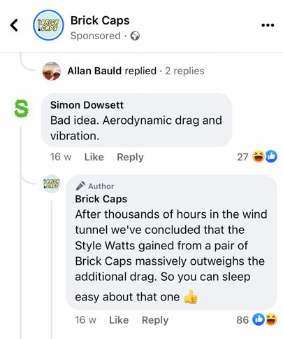 brick caps sponsored fb post reply