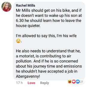 bristol traffic argument - jason mills' wife screenshot