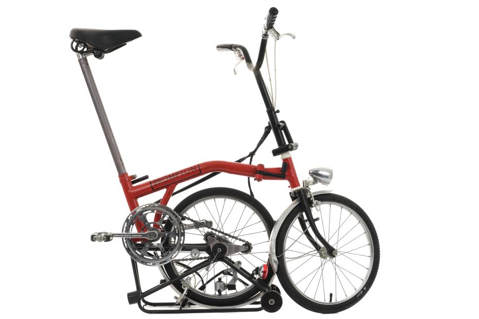 Brompton prototype - rear folded in