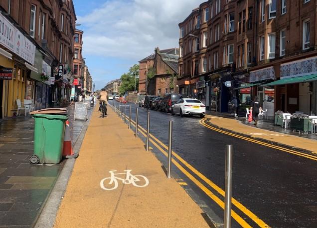 Byres Road cycle lane, Glasgow (Blair Anderson)