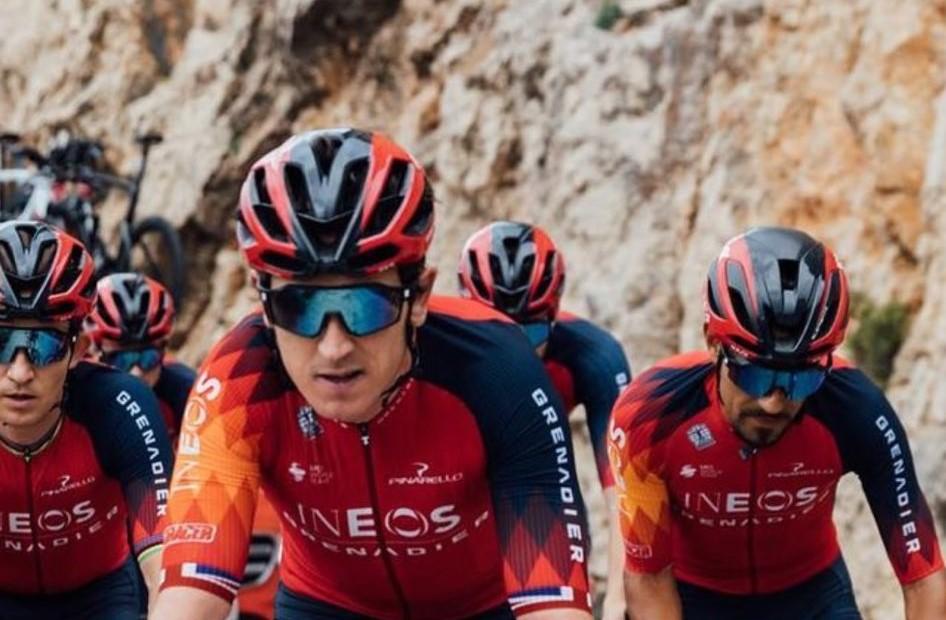 New Kask helmet? (Ineos Grenadiers/Instagram)