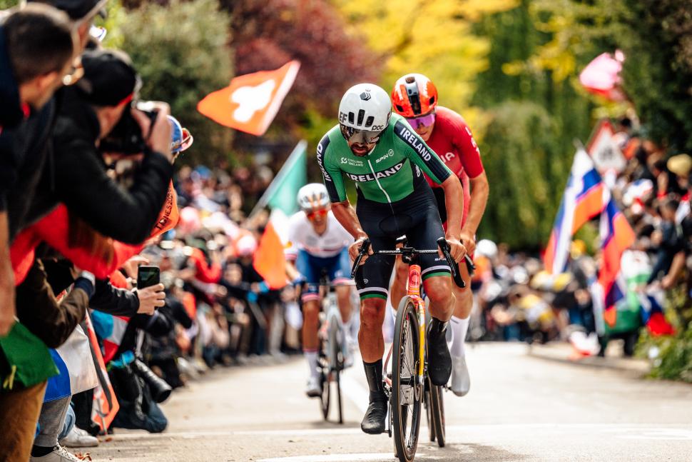 Ben Healy, 2024 world road race championships, Zurich (Chris Auld/SWpix.com)
