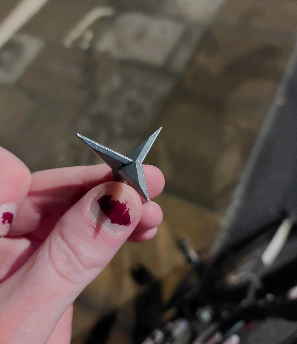 Caltrop from Leith Walk, Edinburgh (u/spitfireskirt on Reddit)