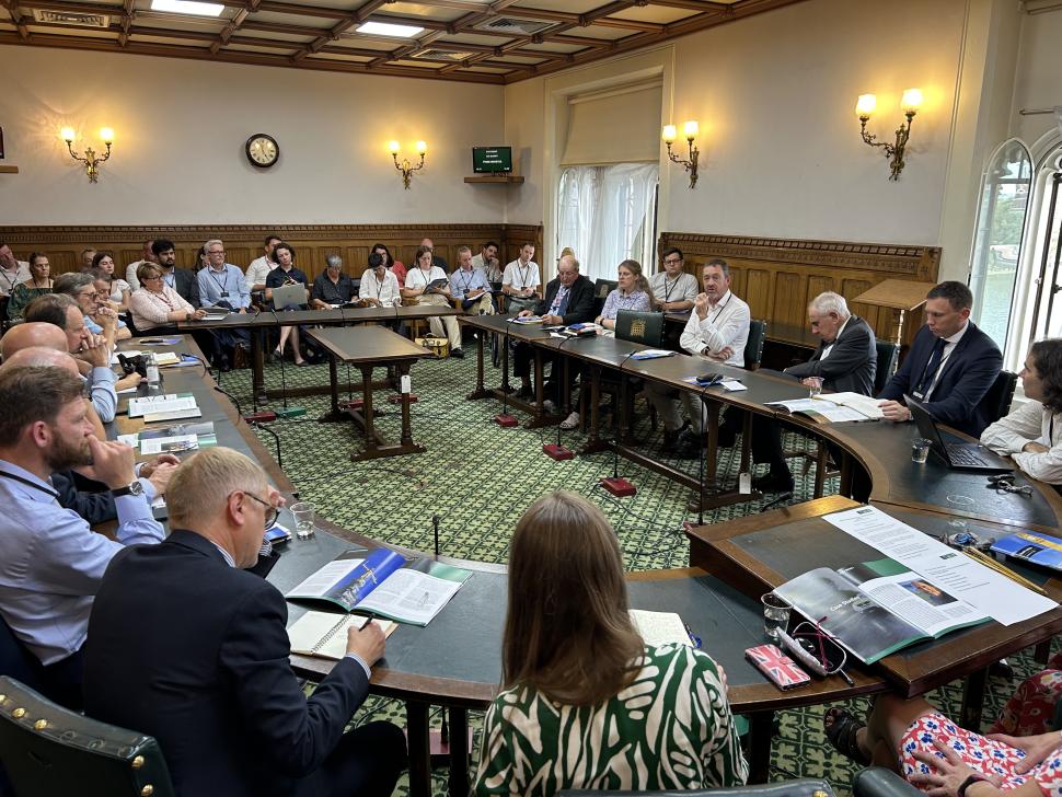 Chris Boardman speaking at APPWCG report launch 2023