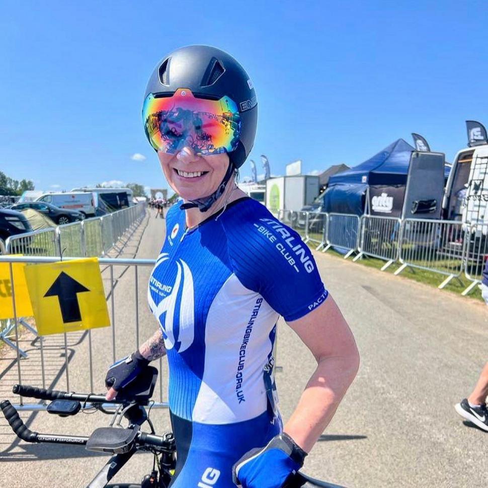 Christina Mackenzie at the Tour of Cambridge (Twitter)