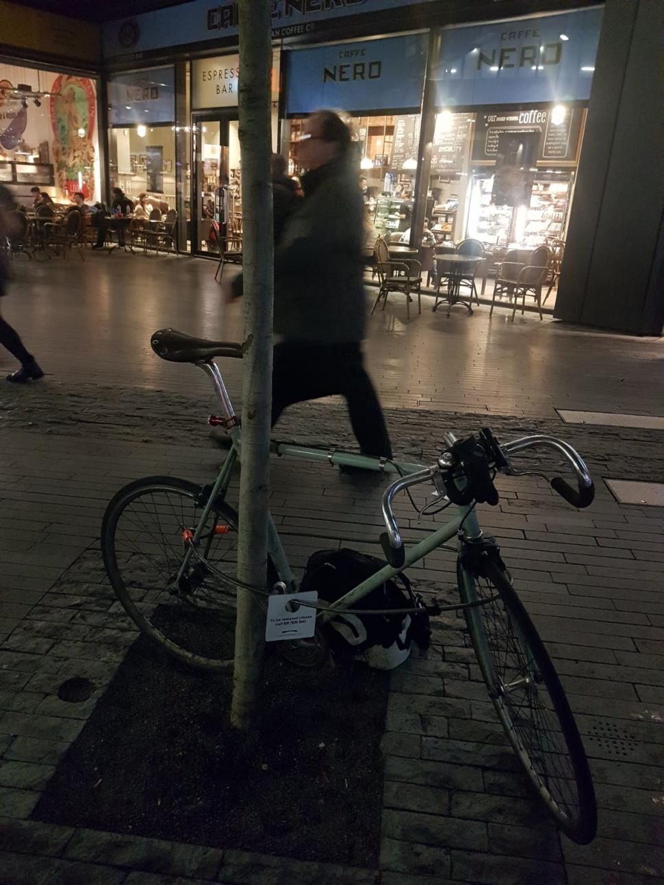 Clamped bike