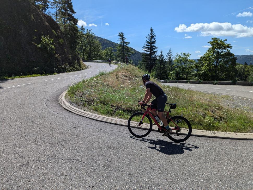 Climbing in the Vosges mountains