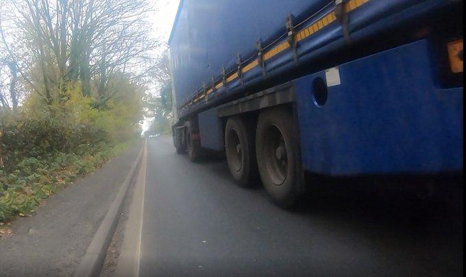 Close pass (via Twitter video)