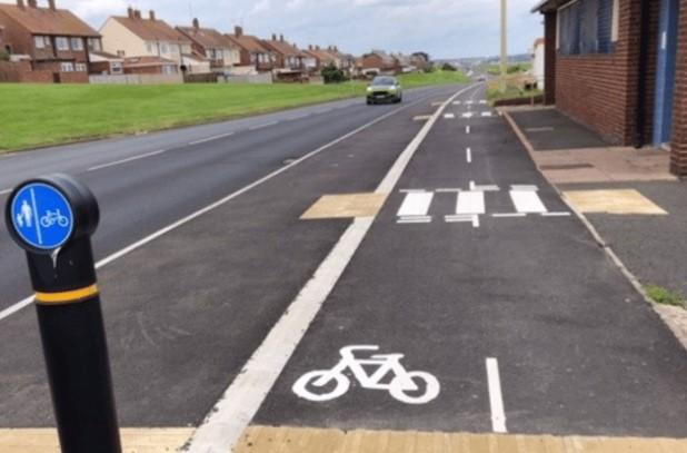 Coast Road cycle and footway, South Shields