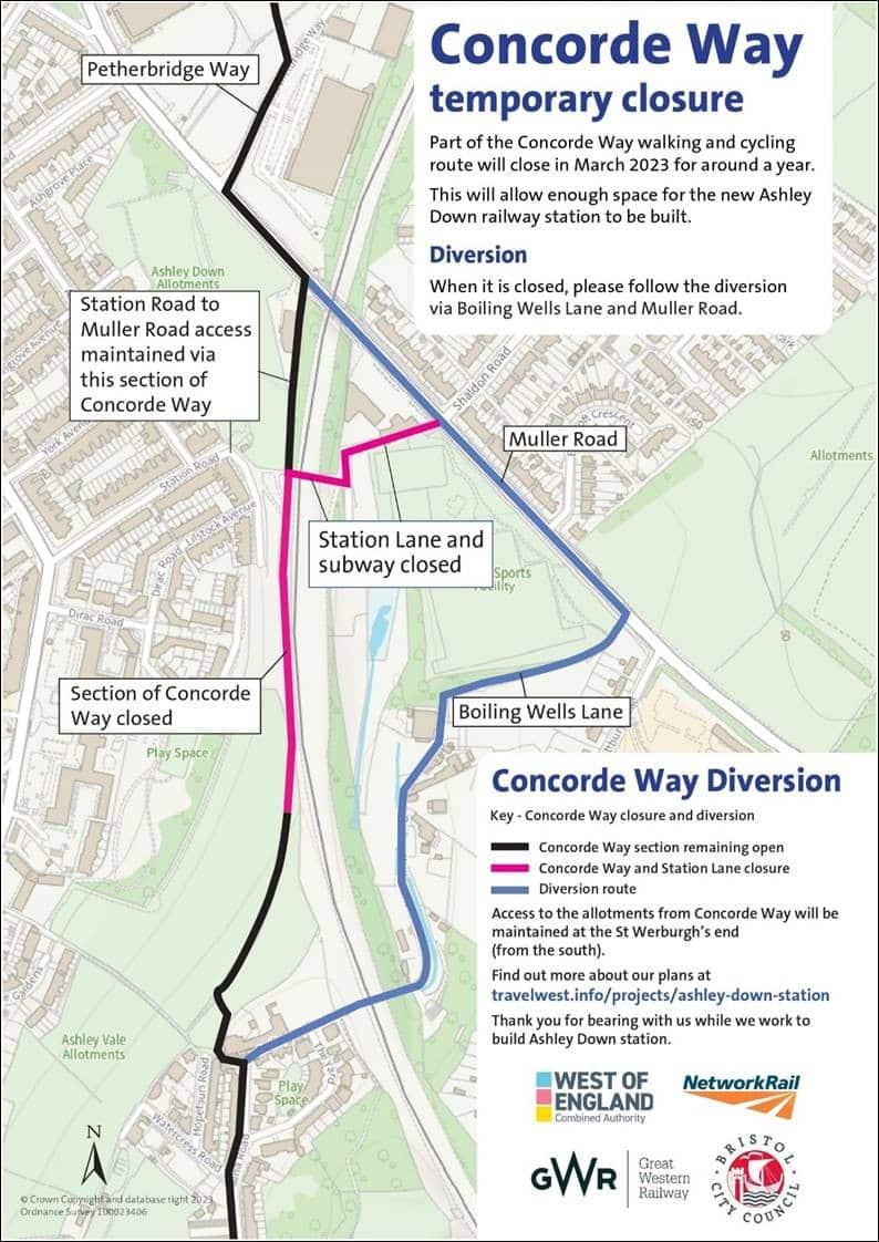 The diversions at Ashley Down (Travelwest)