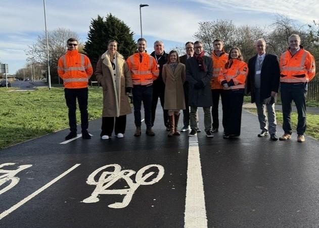 Reform-led council opens new Station Link cycle route in Corby