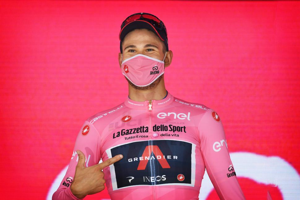 Filippo Ganna at 2020 Giro d'Italia (Cor Vos/SWpix.com)