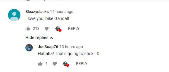 cycling mikey youtube comment.PNG