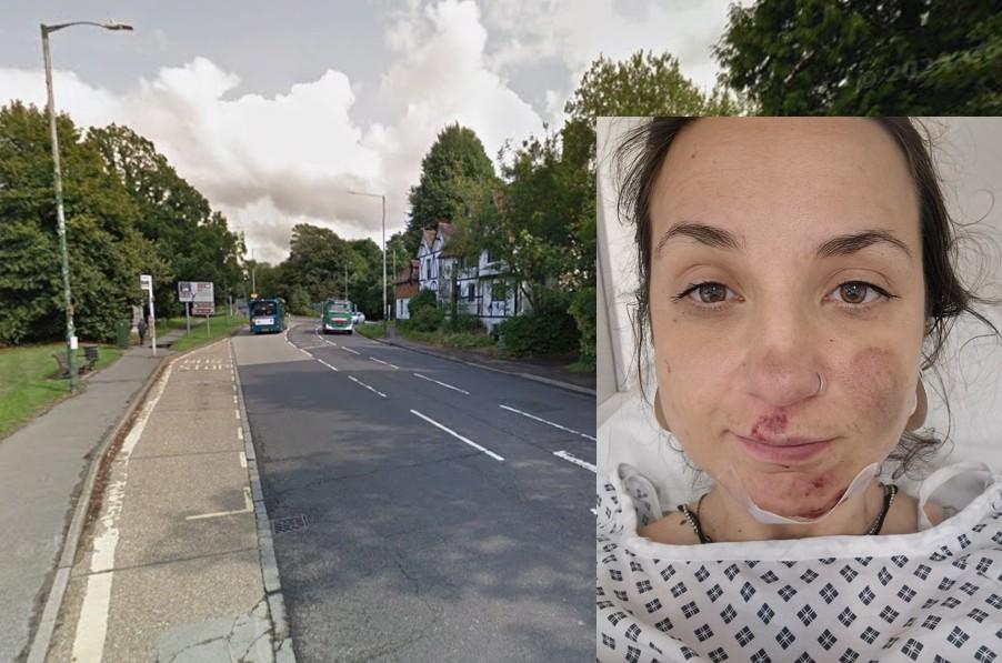 Cyclist Alexia Hall in hospital after crashing following a close pass by a driver in Tunbridge Wells 