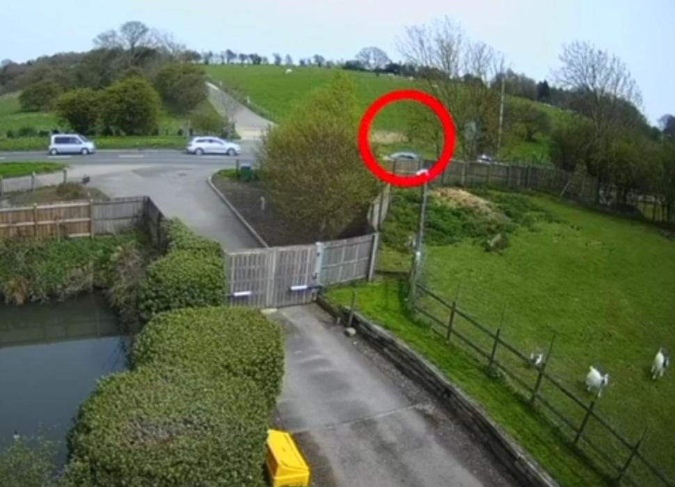 Cyclist flung over car by driver on pavement (credit - Kent Police) 2