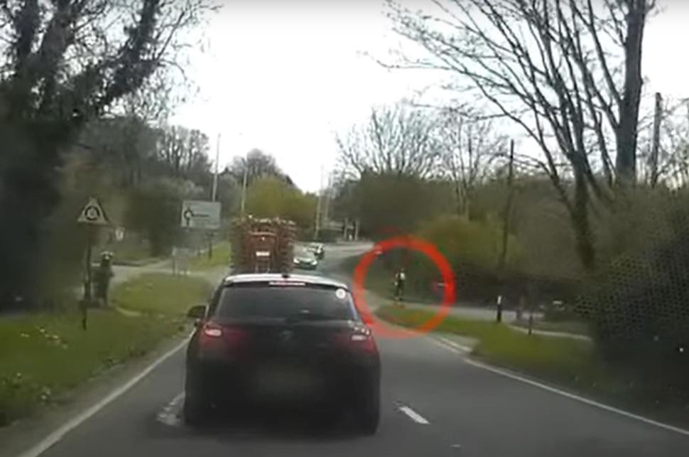 Cyclist flung over car by driver on pavement (Kent Police) 4