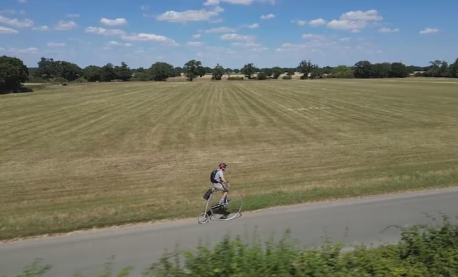 Cyclist riding 250 miles for charity on Penny Farthing