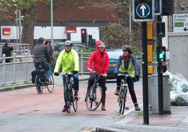 Cyclists in Bristol (licensed CC BY-SA 2.0 by Sam Saunders on Flickr)