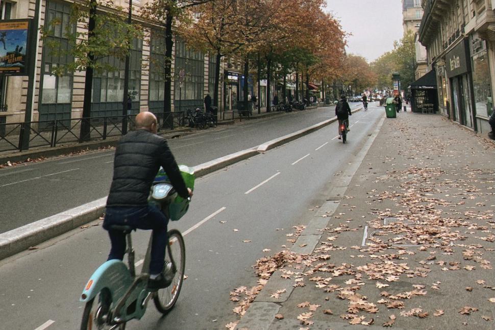 Cyclists in Paris