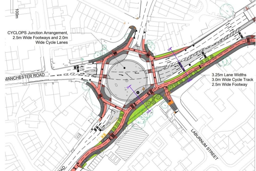 CYCLOPS junction plans, Shaw, Oldham 