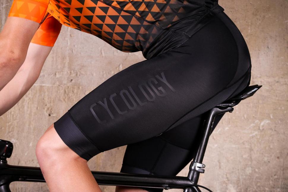 Cycology Men's Logo Bib Shorts - riding.jpg