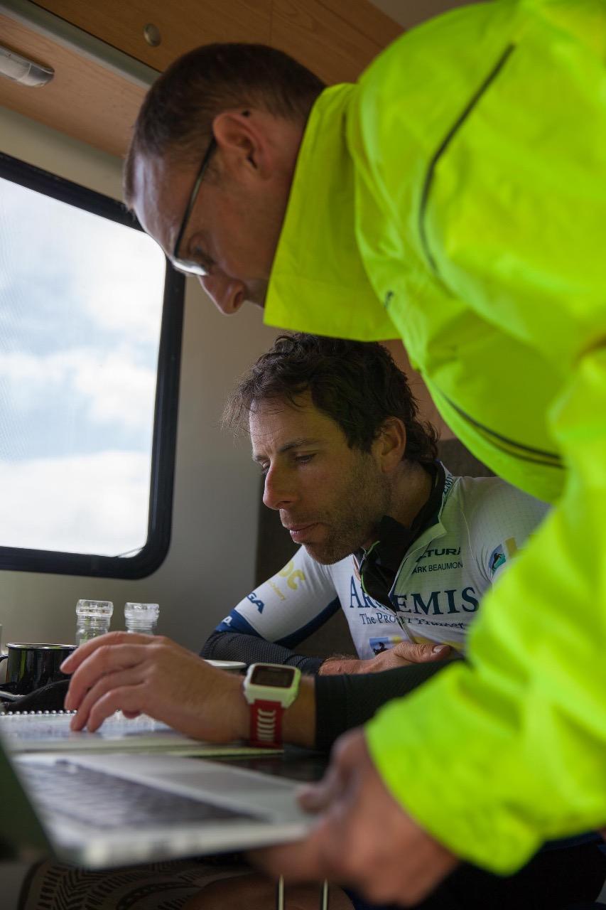 Mark Beaumont route change plan at lunch time