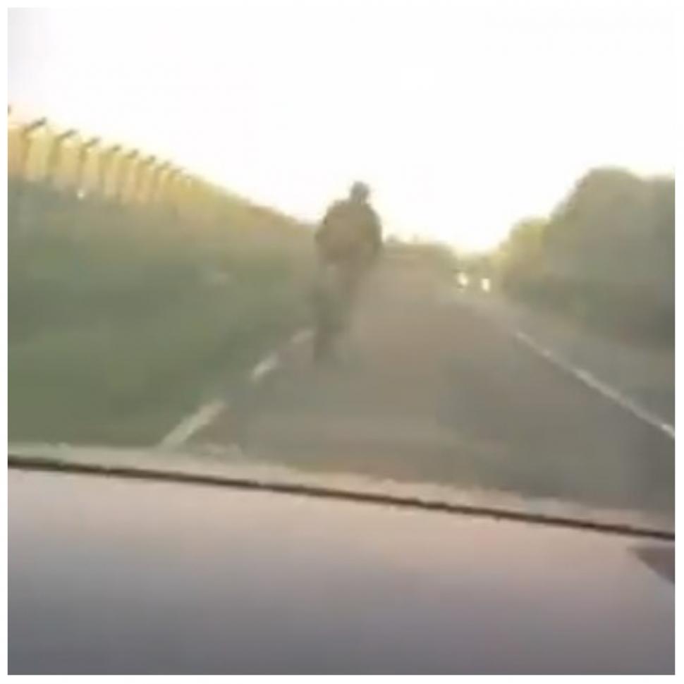 Dublin motorist deliberately rams cyclist before driving off (screenshot, TikTok)