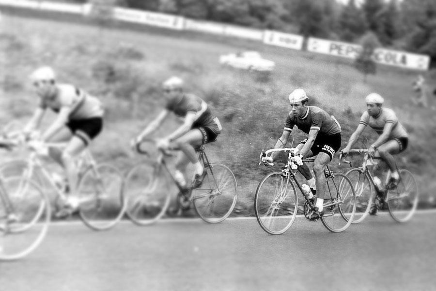 Eddy Merckx and Barry Hoban in 1966