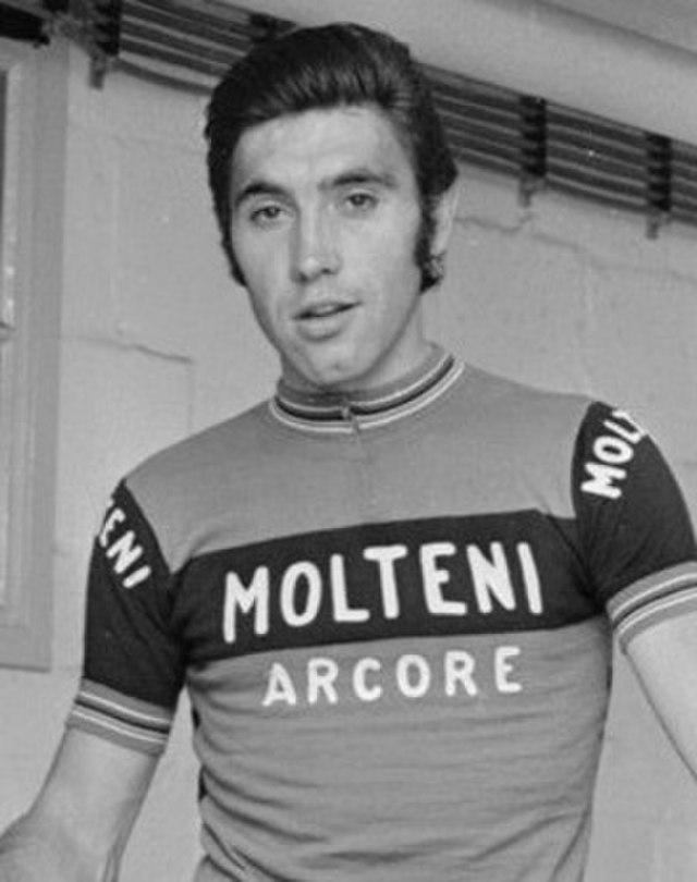 Eddy Merckx in Molteni kit - public domain