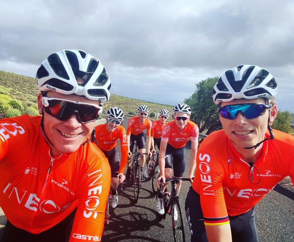 Ineos training COPYRIGHT Chris Froome