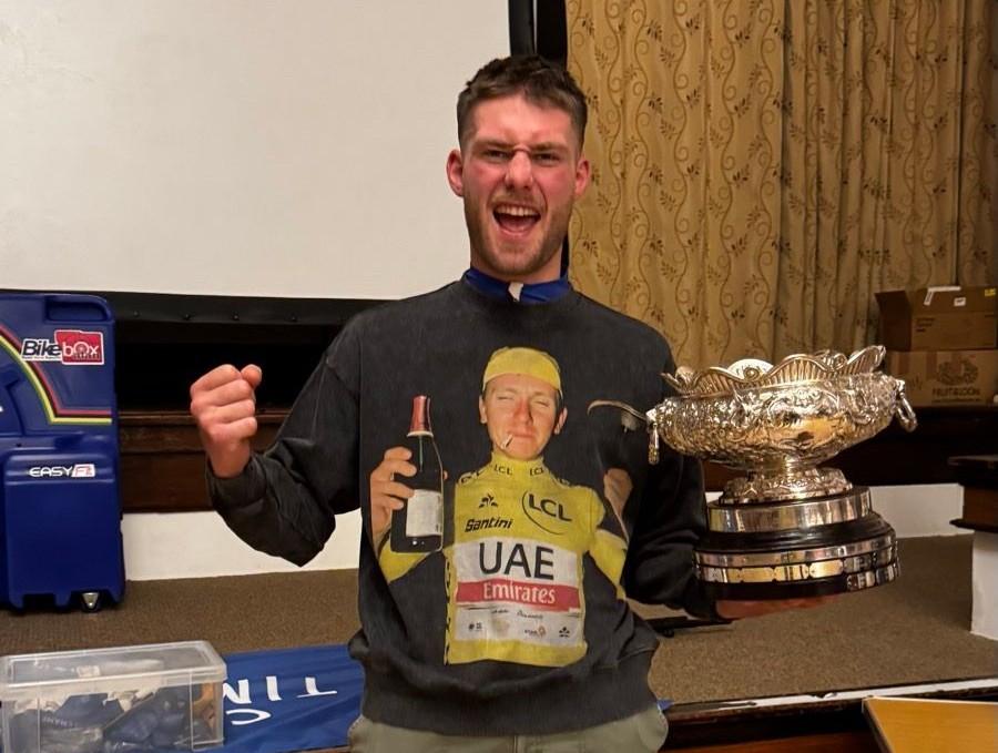 Harry MacFarlane celebrates national hill climb win 2025 